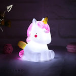 Veilleuse de chevet en Silicone licorne