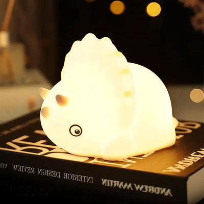 Silicone Night Light with Touch Sensor, Dinosaur