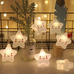 Veilleuse Étoile Guirlande Lumineuse Rose