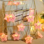 Veilleuse Étoile Guirlande Lumineuse Rose