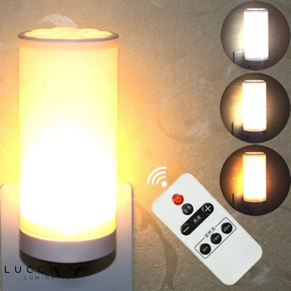 Veilleuse Led À Luminosité Réglable Avec Télécommande