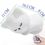 Veilleuse LED en forme de chat pour enfants