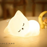 Veilleuse LED en forme de chat pour enfants