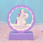 Veilleuse LED licorne créative avec batterie