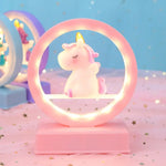 Veilleuse LED licorne créative avec batterie