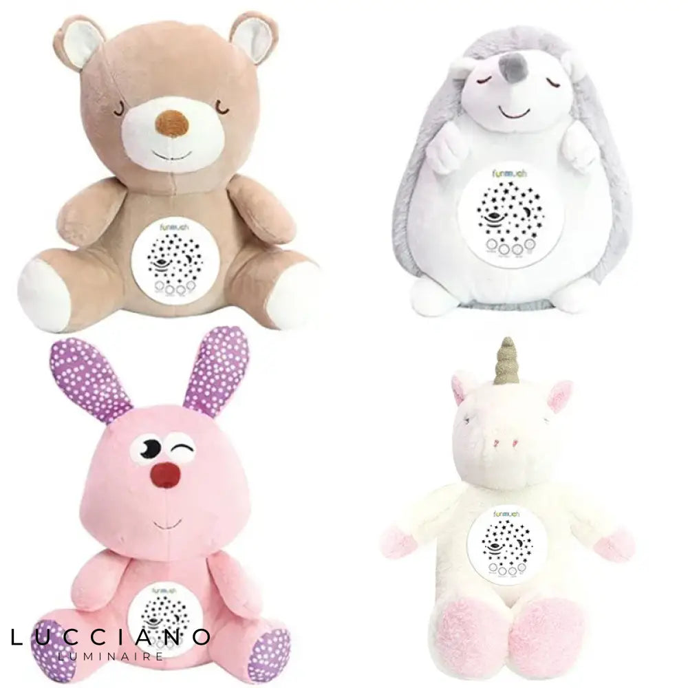 Veilleuse Peluche Hérisson Avec Musique Et De Lumière Projection Étoilée