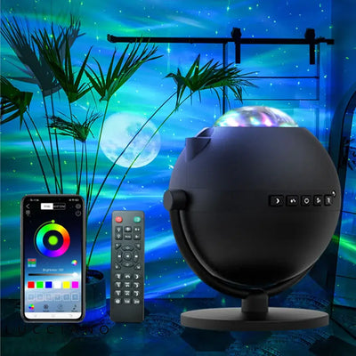 Veilleuse projecteur LED avec haut-parleur pour maison avec télécommande