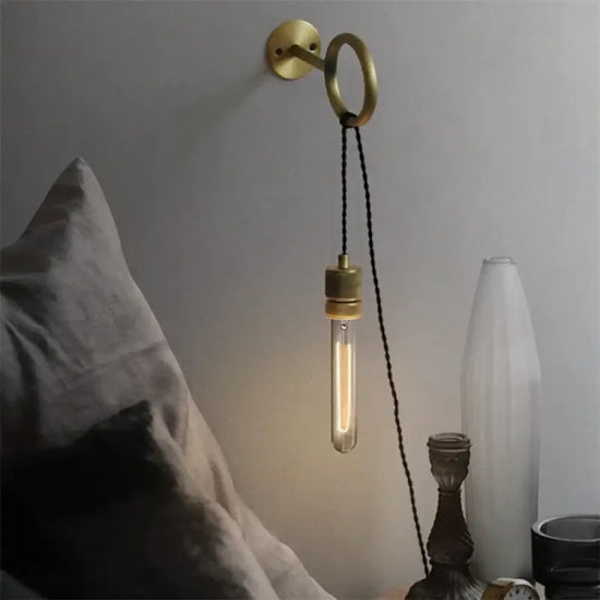 Voici La Transformation Du Titre: Applique Murale Industrielle Vintage Métal Brute Chambre