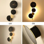 Voici La Transformation Du Titre: Applique Murale Led Design Élégant Horloge Chambre