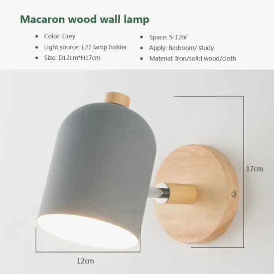 Voici La Transformation Du Titre: Applique Murale Nordique Bois Chic Lumineux Minimaliste Chambre