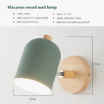 Voici La Transformation Du Titre: Applique Murale Nordique Bois Chic Lumineux Minimaliste Chambre
