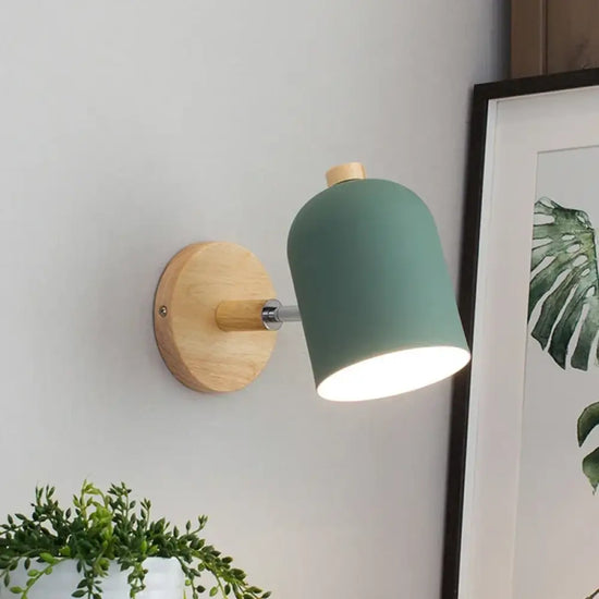 Voici La Transformation Du Titre: Applique Murale Nordique Bois Chic Lumineux Minimaliste Chambre