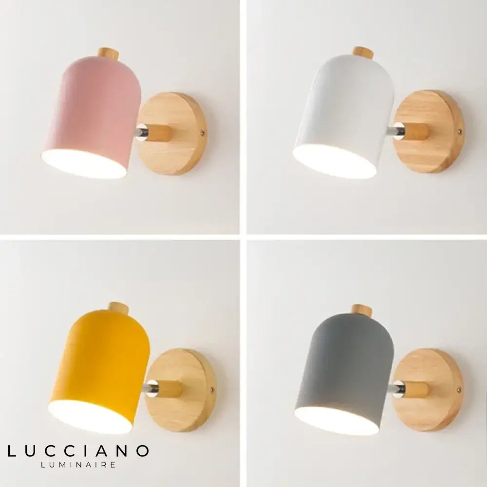 Voici La Transformation Du Titre: Applique Murale Nordique Bois Chic Lumineux Minimaliste Chambre