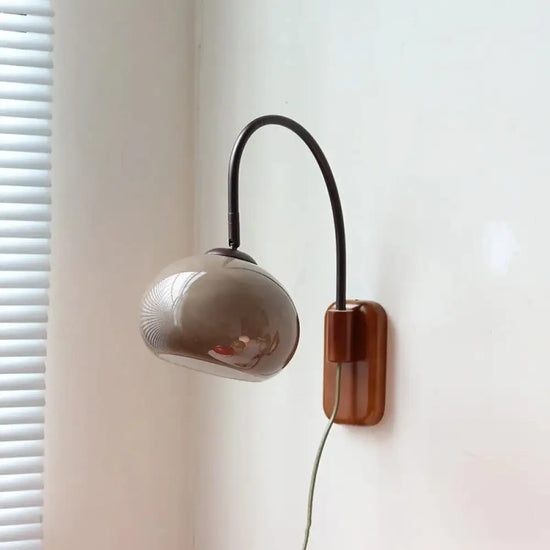 Voici La Transformation Du Titre: Applique Murale Rétro Élégante Lumière Vintage Verre Avec Fil