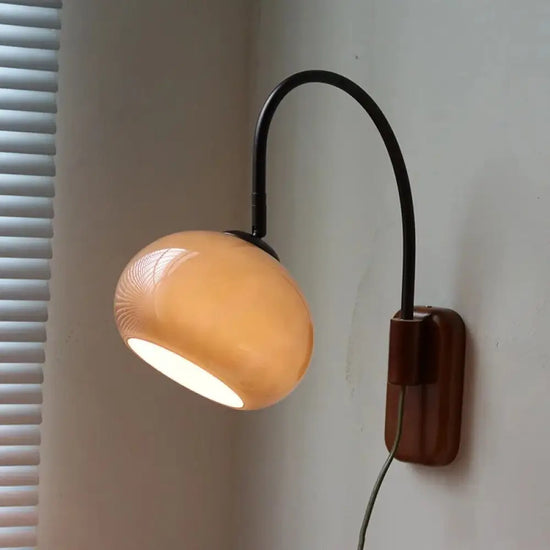 Voici La Transformation Du Titre: Applique Murale Rétro Élégante Lumière Vintage Verre Chambre