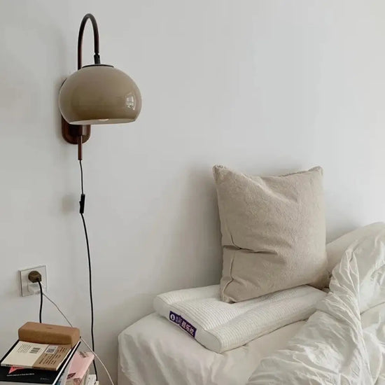 Voici La Transformation Du Titre: Applique Murale Rétro Élégante Lumière Vintage Verre Chambre