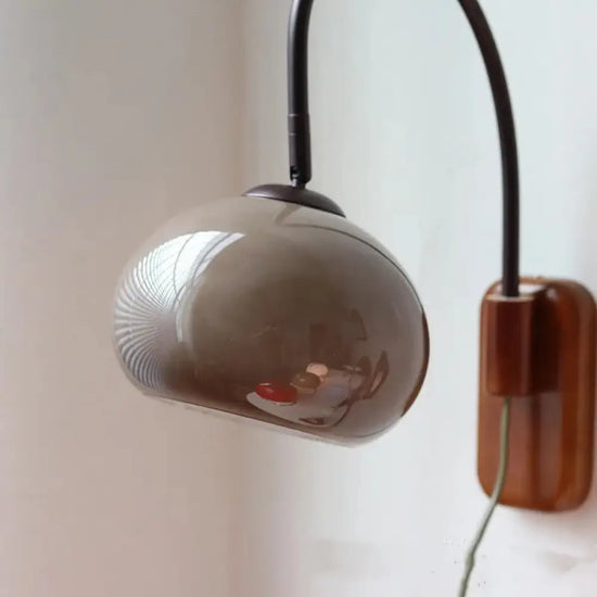Voici La Transformation Du Titre: Applique Murale Rétro Élégante Lumière Vintage Verre Chambre