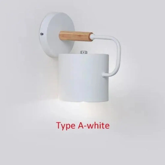 Voici La Version Transformée: Applique Murale Nordique Design Minimaliste Élégant Bois Blanc / 1