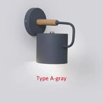 Voici La Version Transformée: Applique Murale Nordique Design Minimaliste Élégant Bois Gris / 1