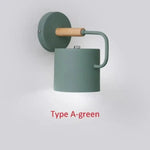Voici La Version Transformée: Applique Murale Nordique Design Minimaliste Élégant Bois Vert / 1