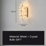 Voici Le Nouveau Titre: Applique Murale Led Cristal Design Élégant Lumineux A-52Cm / Blanc Froid