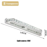 Voici Le Nouveau Titre: Applique Murale Led Cristal Élégant Lumineux B 40Cm Transparent / Blanc