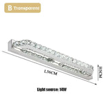 Voici Le Nouveau Titre: Applique Murale Led Cristal Élégant Lumineux B 56Cm Transparent / Blanc