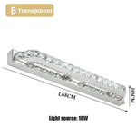 Voici Le Nouveau Titre: Applique Murale Led Cristal Élégant Lumineux B 68Cm Transparent / Blanc