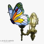 Voici Le Nouveau Titre: Applique Murale Tiffany Papillon Lumière Authentique Chambre