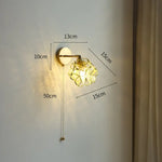Voici Le Nouveau Titre: Applique Murale Vintage Charme Délicat Roses. Verre / 4 W (Max 100 W)
