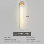 Voici Le Nouveau Titre En 6 Mots: Applique Murale Led Bois Nordique Design Élégant Wl554A Blanc /