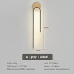 Voici Le Nouveau Titre En 6 Mots: Applique Murale Led Bois Nordique Design Élégant Wl554A Gris /