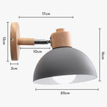 Voici Le Nouveau Titre: Lampe De Chevet Nordique Élégante Bois Design Déco Applique Murale Chambre