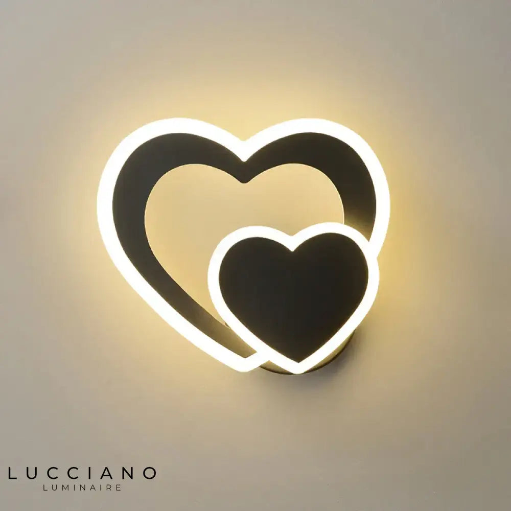 Voici Le Résultat: Applique Murale Led Coeur Lumineux Élégant Chambre