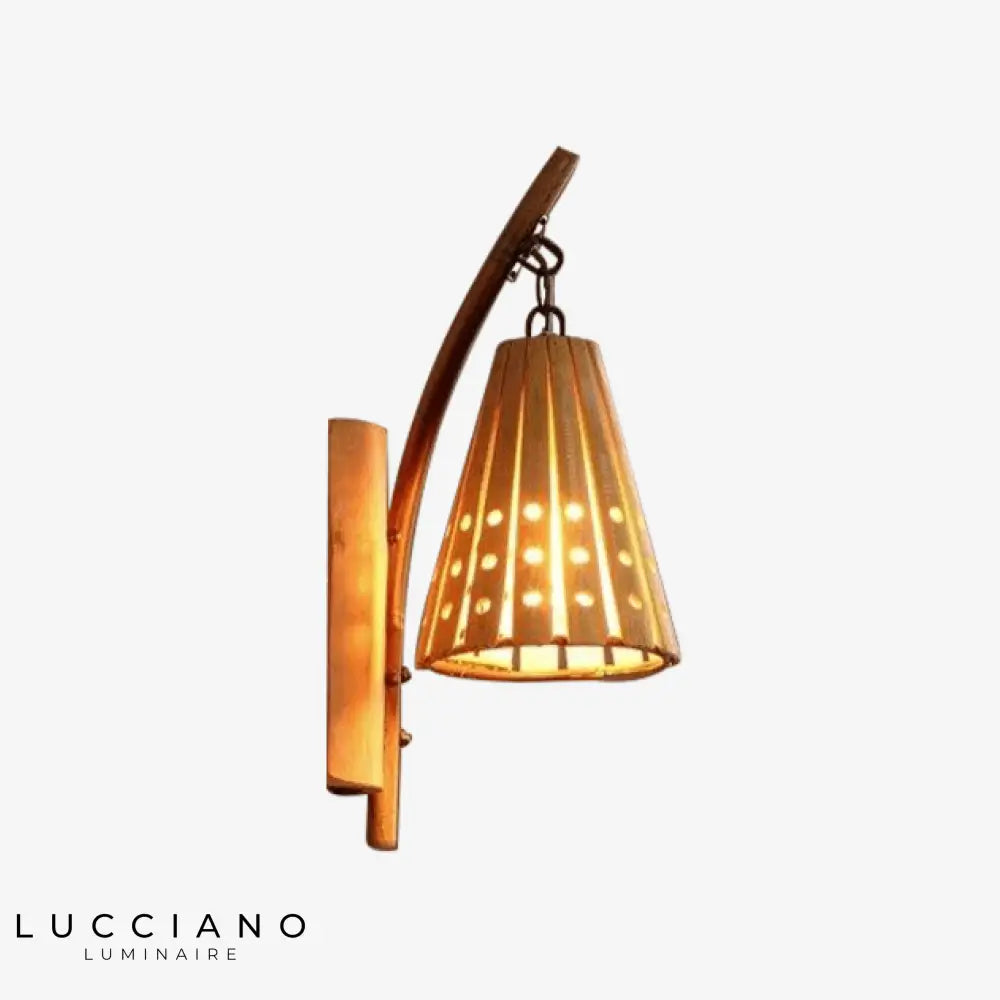 Voici Le Titre Transformé: Applique En Bambou Style Vintage Lumineuse Rétro Murale Chambre