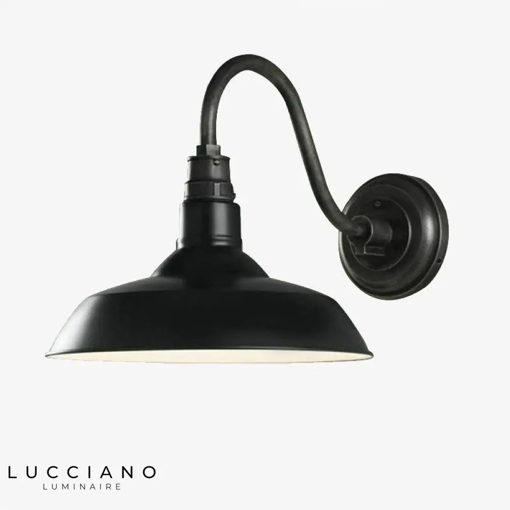 Voici Le Titre Transformé: Applique Extérieur Led Vintage Rétro Industriel Noir Murale Chambre