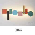 Voici Le Titre Transformé: Applique Led Design Nordique Élégante Minimaliste L105Cm Murale Chambre