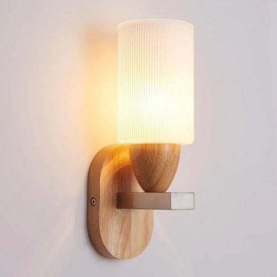 Voici Le Titre Transformé: Applique Led En Bois Élégant Design Minimaliste Murale Chambre