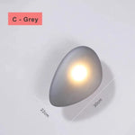 Voici Le Titre Transformé: Applique Led Nordique Design Élégant Lumineux C-Gris / Blanc Chaud