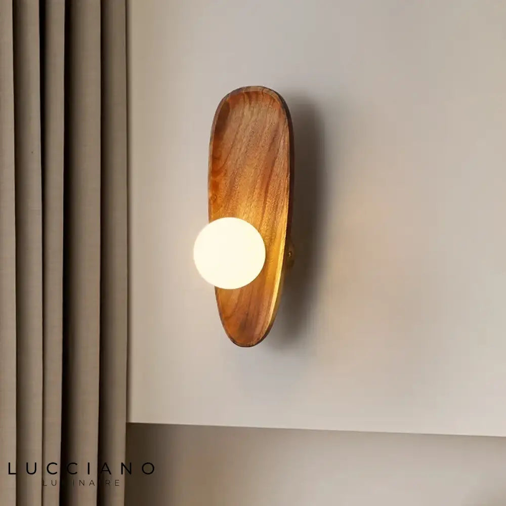 Voici Le Titre Transformé: Applique Murale Bois Vintage Élégante Contemporaine Chambre