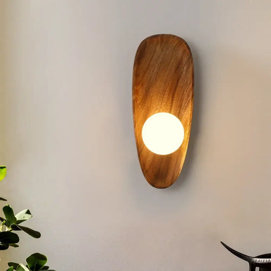 Voici Le Titre Transformé: Applique Murale Bois Vintage Élégante Contemporaine Chambre