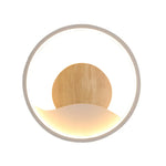 Voici Le Titre Transformé: Applique Murale Design Led Ronde Lumineuse Élégante Blanc / Chaude