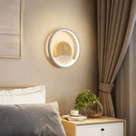 Voici Le Titre Transformé: Applique Murale Design Led Ronde Lumineuse Élégante Chambre