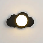 Voici Le Titre Transformé: Applique Murale Design Nuage Lumineux Contemporain. Noir-Droite / Blanc