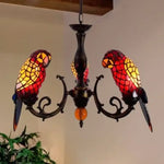 Voici Le Titre Transformé: Applique Murale Design Verre Tropical Oiseau Exotique Suspension 3