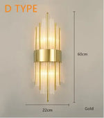 Voici Le Titre Transformé: Applique Murale En Cristal Élégante Design Contemporain Or Type D /