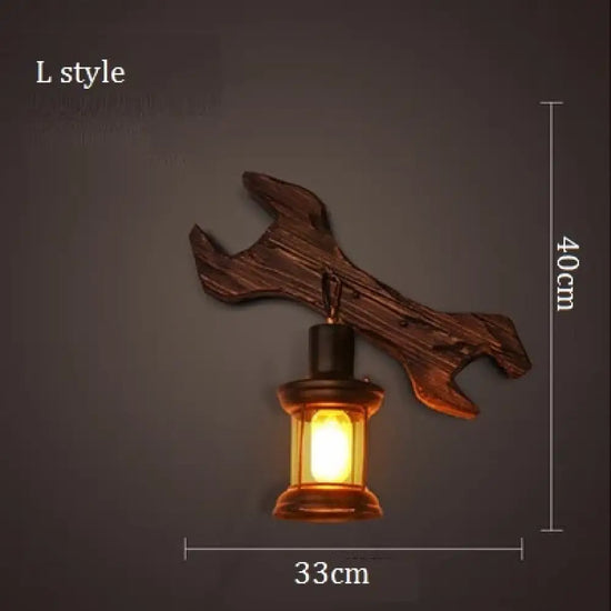 Voici Le Titre Transformé: Applique Murale Industrielle Vintage Rétro Design Lumineux L / Blanc