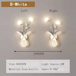 Voici Le Titre Transformé: Applique Murale Led Acrylique Élégante Design B Blanc Gauche Droite /