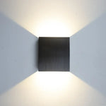 Voici Le Titre Transformé: Applique Murale Led Carrées Design Élégant Moderne Noir Brossé / 6W