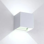 Voici Le Titre Transformé: Applique Murale Led Cube Lumineux Design Élégant Blanc - Carré /